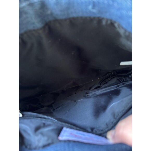 Canyon Sky Womens Denim Crossbody Bag With Turquoise Embellishment - Picture 12 of 12